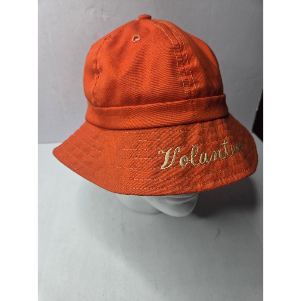 Vintage Tennessee Volunteers Orange Bucket Hat Large NCAA UT Vols Retro Hat